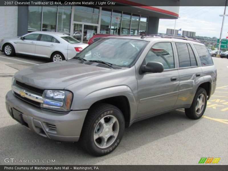 Graystone Metallic / Light Gray 2007 Chevrolet TrailBlazer LS 4x4