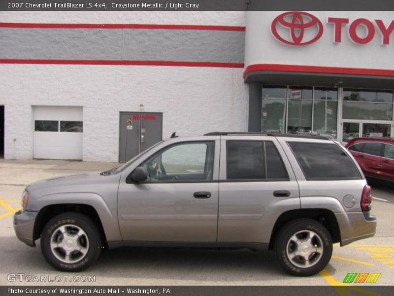 Graystone Metallic / Light Gray 2007 Chevrolet TrailBlazer LS 4x4