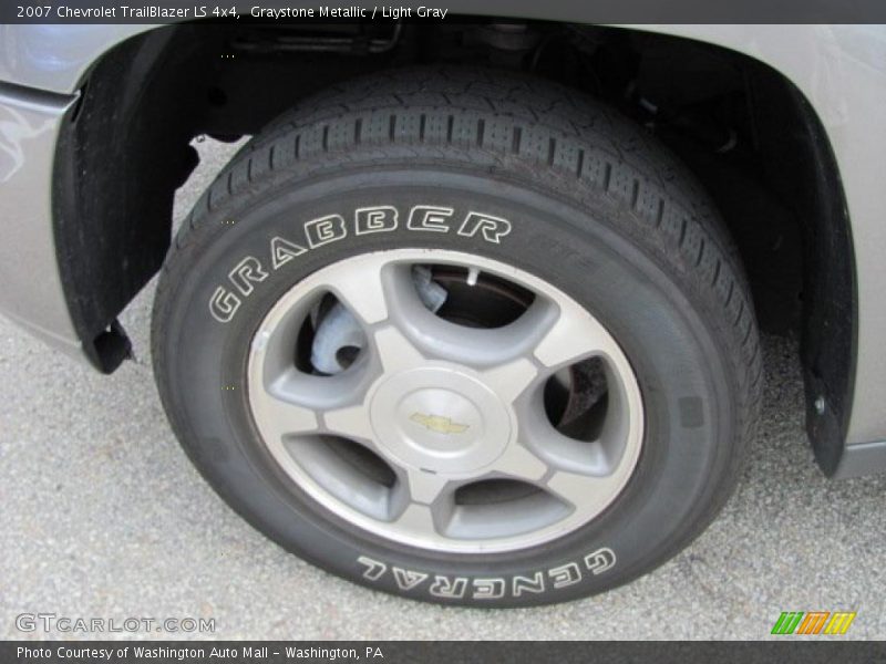 Graystone Metallic / Light Gray 2007 Chevrolet TrailBlazer LS 4x4
