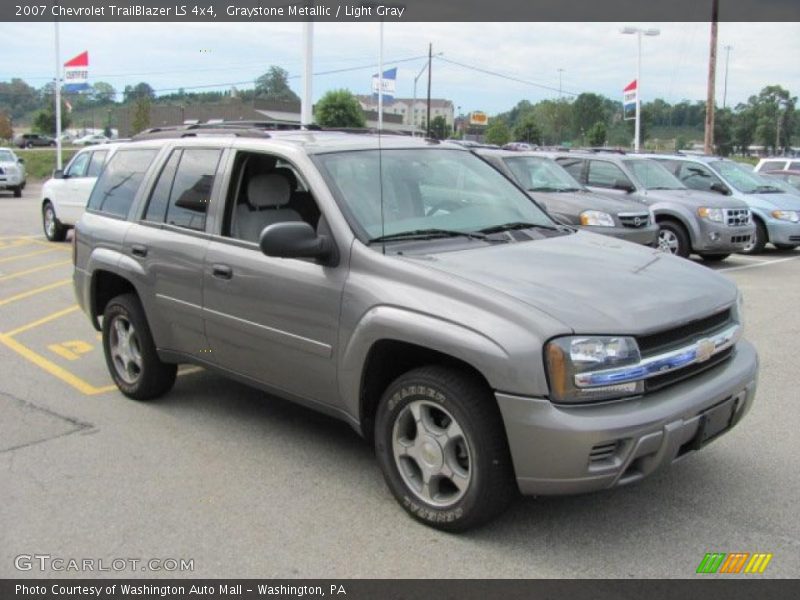 Graystone Metallic / Light Gray 2007 Chevrolet TrailBlazer LS 4x4