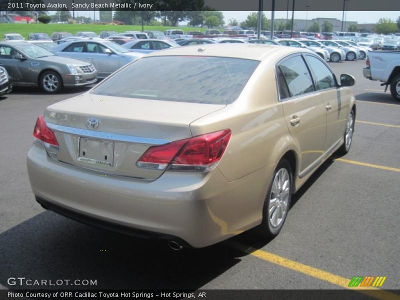 Sandy Beach Metallic / Ivory 2011 Toyota Avalon