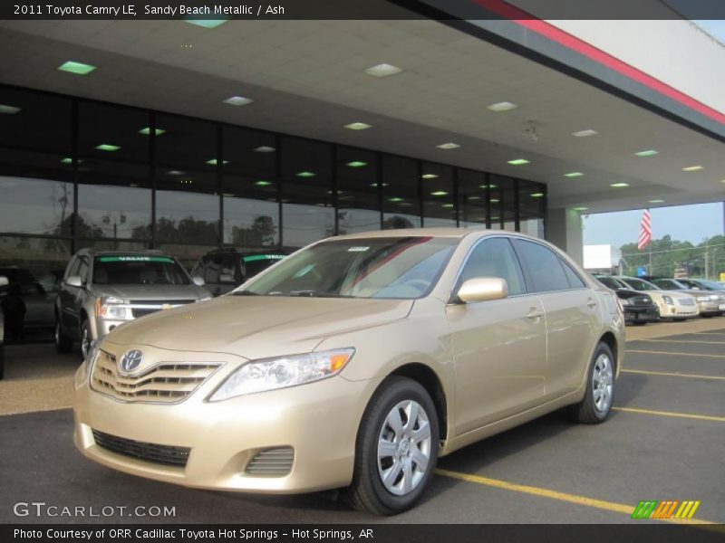 Sandy Beach Metallic / Ash 2011 Toyota Camry LE
