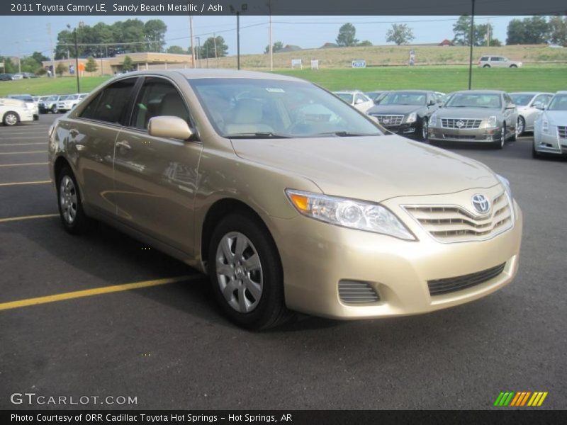Sandy Beach Metallic / Ash 2011 Toyota Camry LE