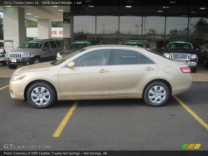 Sandy Beach Metallic / Ash 2011 Toyota Camry LE