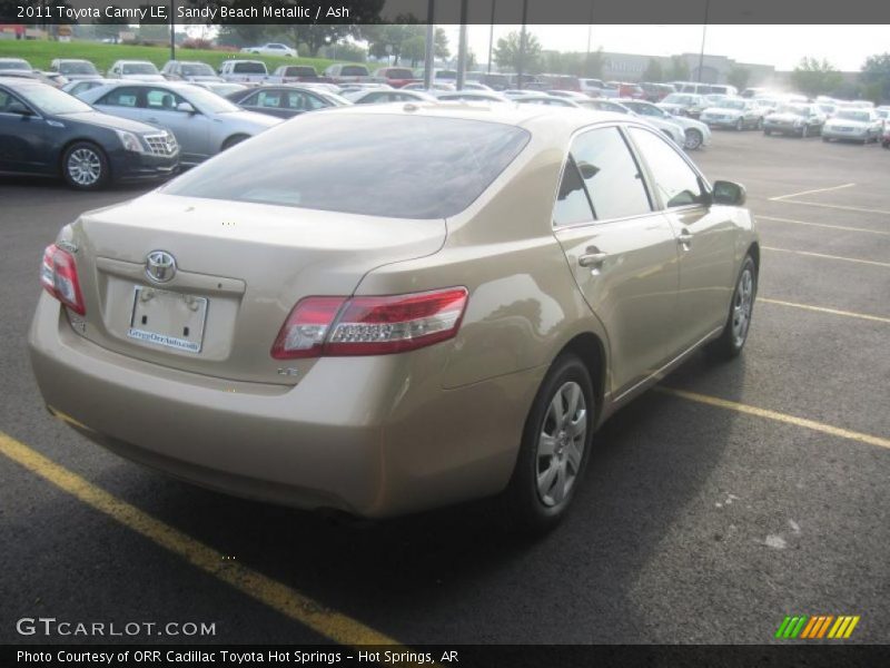 Sandy Beach Metallic / Ash 2011 Toyota Camry LE