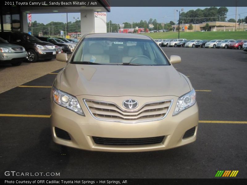 Sandy Beach Metallic / Ash 2011 Toyota Camry LE