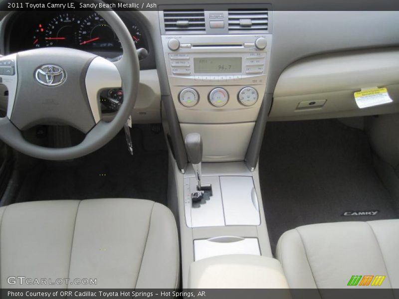 Sandy Beach Metallic / Ash 2011 Toyota Camry LE