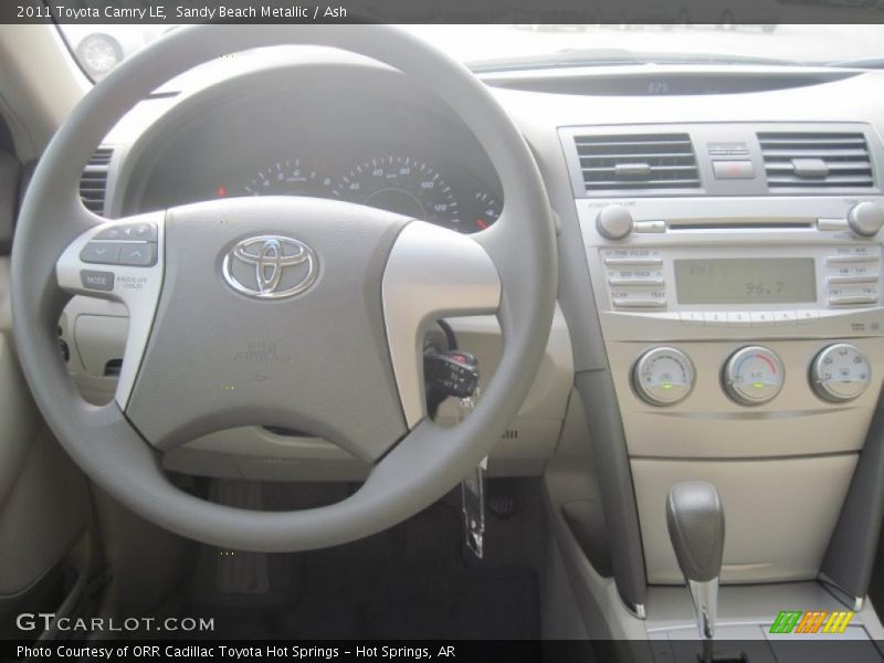 Sandy Beach Metallic / Ash 2011 Toyota Camry LE