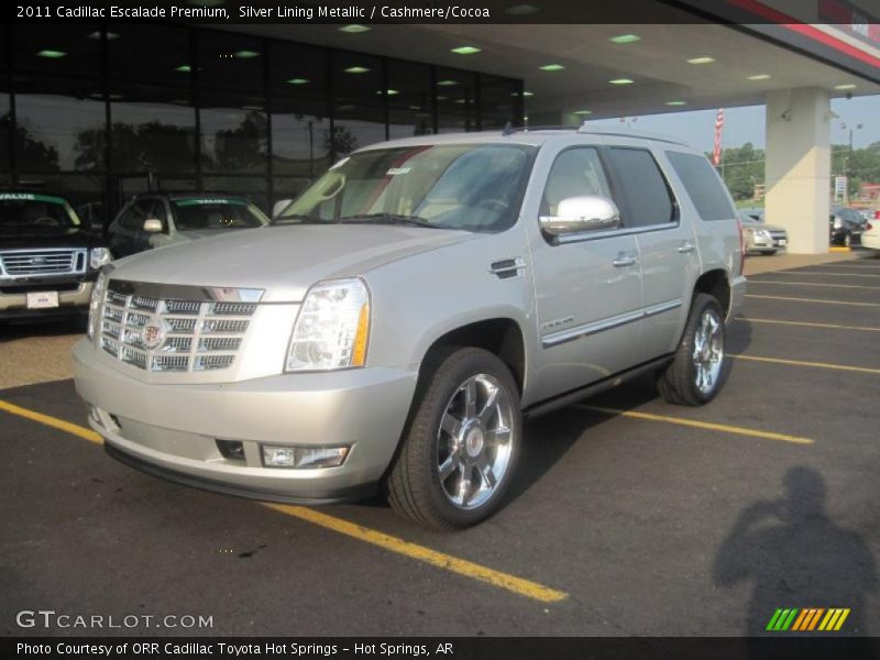 Silver Lining Metallic / Cashmere/Cocoa 2011 Cadillac Escalade Premium