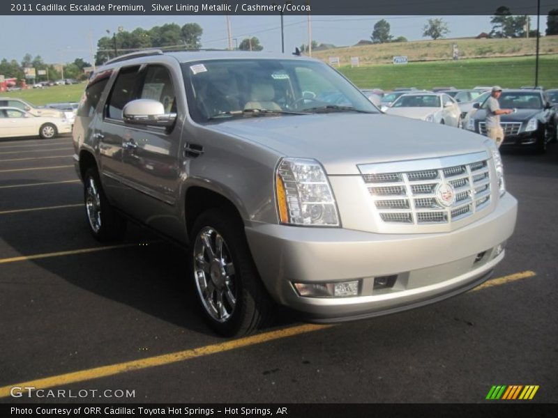 Silver Lining Metallic / Cashmere/Cocoa 2011 Cadillac Escalade Premium