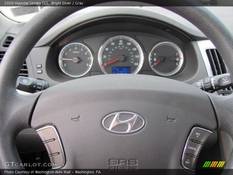 Bright Silver / Gray 2009 Hyundai Sonata GLS