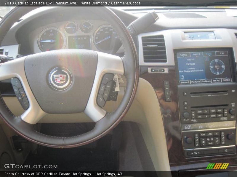 White Diamond / Cashmere/Cocoa 2010 Cadillac Escalade ESV Premium AWD