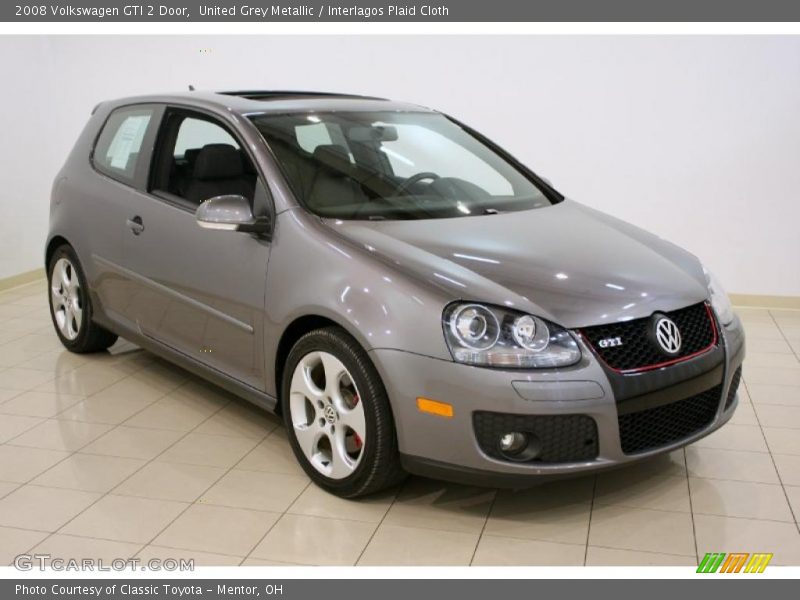 United Grey Metallic / Interlagos Plaid Cloth 2008 Volkswagen GTI 2 Door