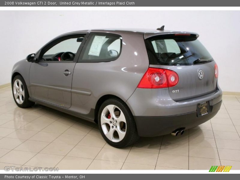 United Grey Metallic / Interlagos Plaid Cloth 2008 Volkswagen GTI 2 Door