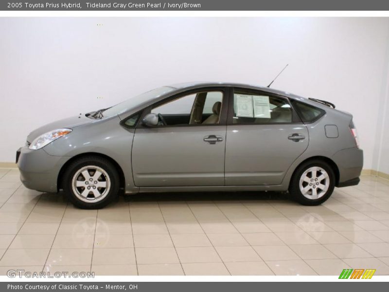 Tideland Gray Green Pearl / Ivory/Brown 2005 Toyota Prius Hybrid