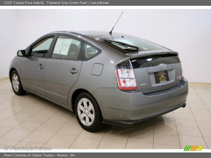 Tideland Gray Green Pearl / Ivory/Brown 2005 Toyota Prius Hybrid