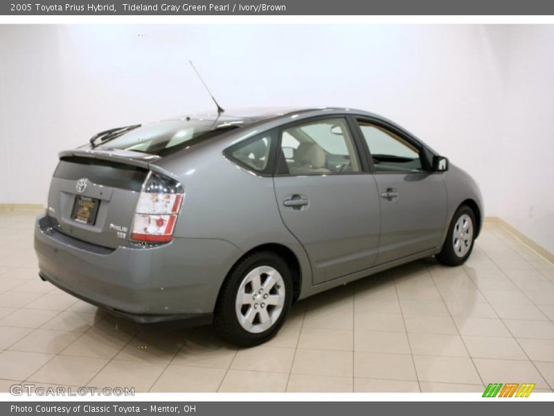Tideland Gray Green Pearl / Ivory/Brown 2005 Toyota Prius Hybrid