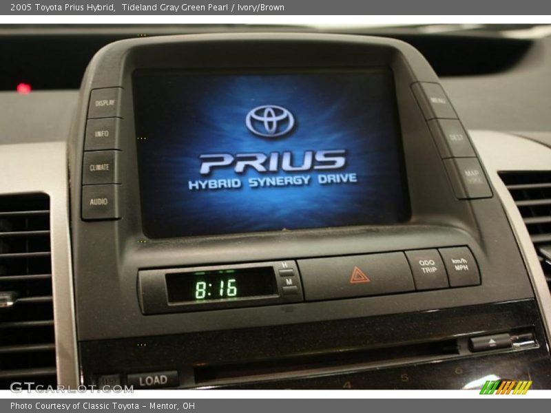 Tideland Gray Green Pearl / Ivory/Brown 2005 Toyota Prius Hybrid