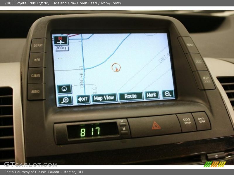 Tideland Gray Green Pearl / Ivory/Brown 2005 Toyota Prius Hybrid