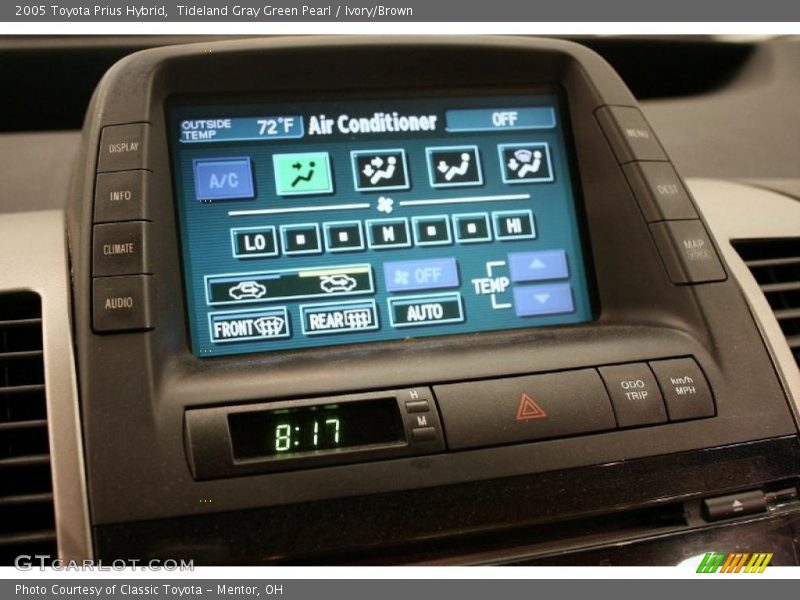 Tideland Gray Green Pearl / Ivory/Brown 2005 Toyota Prius Hybrid