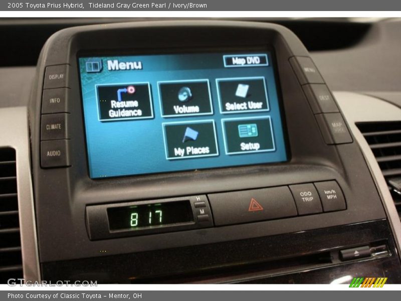 Tideland Gray Green Pearl / Ivory/Brown 2005 Toyota Prius Hybrid