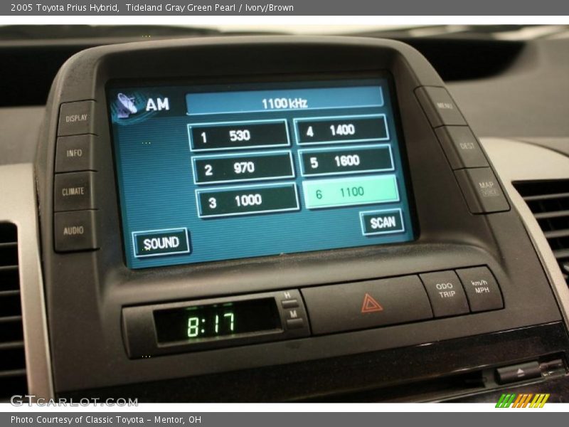 Tideland Gray Green Pearl / Ivory/Brown 2005 Toyota Prius Hybrid