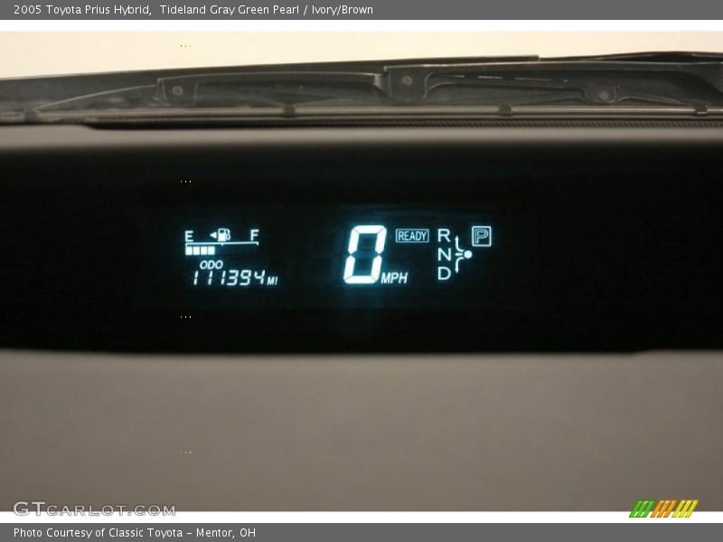 Tideland Gray Green Pearl / Ivory/Brown 2005 Toyota Prius Hybrid