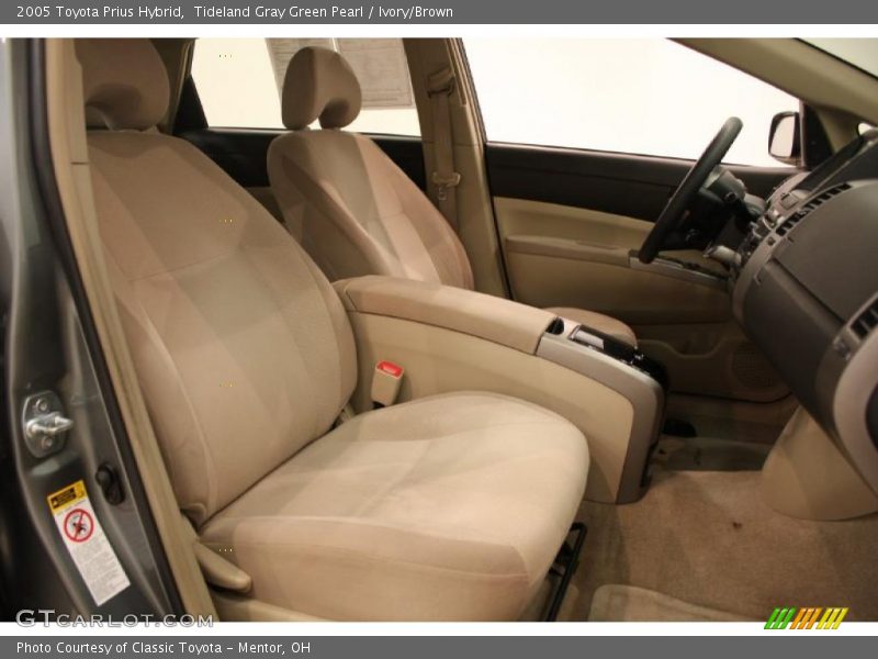 Tideland Gray Green Pearl / Ivory/Brown 2005 Toyota Prius Hybrid