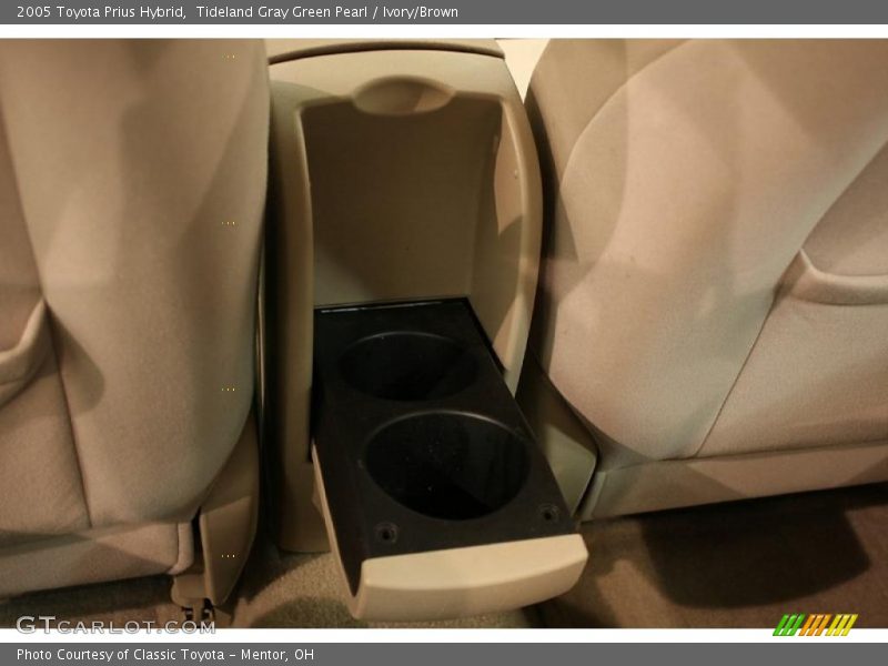 Tideland Gray Green Pearl / Ivory/Brown 2005 Toyota Prius Hybrid