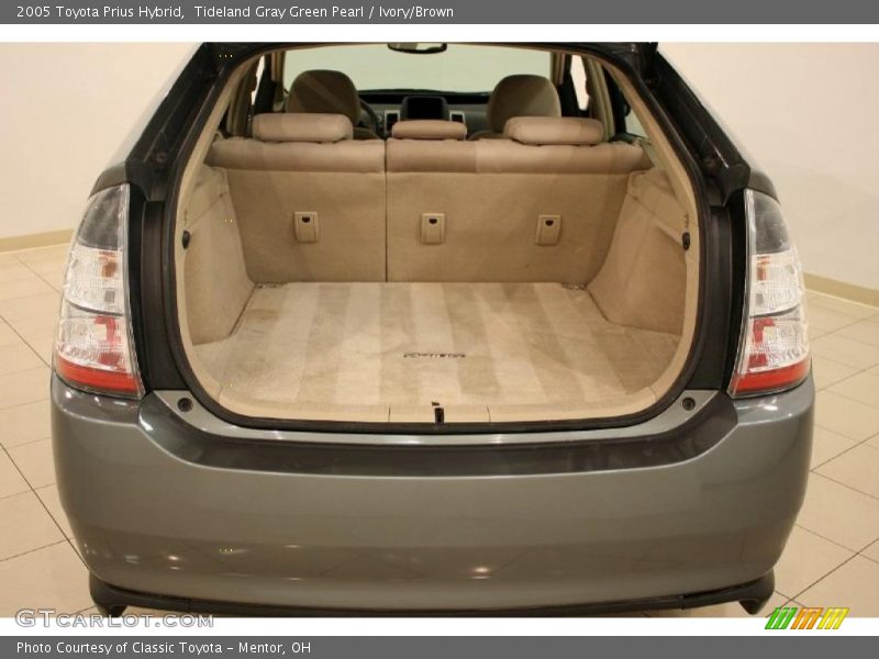 Tideland Gray Green Pearl / Ivory/Brown 2005 Toyota Prius Hybrid