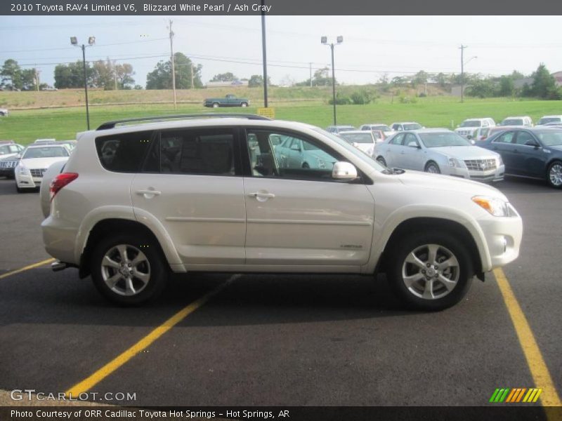 Blizzard White Pearl / Ash Gray 2010 Toyota RAV4 Limited V6