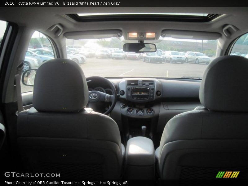 Blizzard White Pearl / Ash Gray 2010 Toyota RAV4 Limited V6