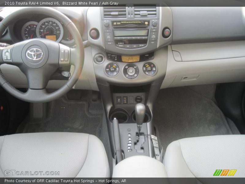 Blizzard White Pearl / Ash Gray 2010 Toyota RAV4 Limited V6