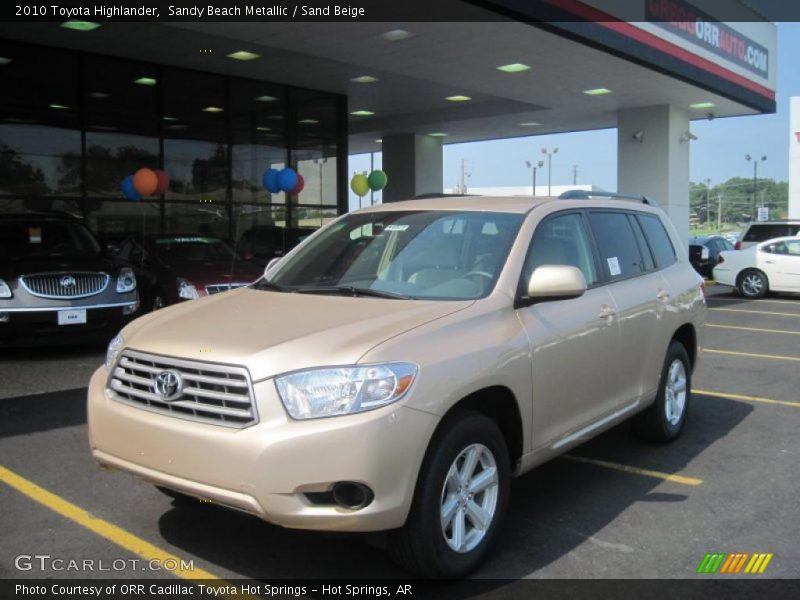 Sandy Beach Metallic / Sand Beige 2010 Toyota Highlander