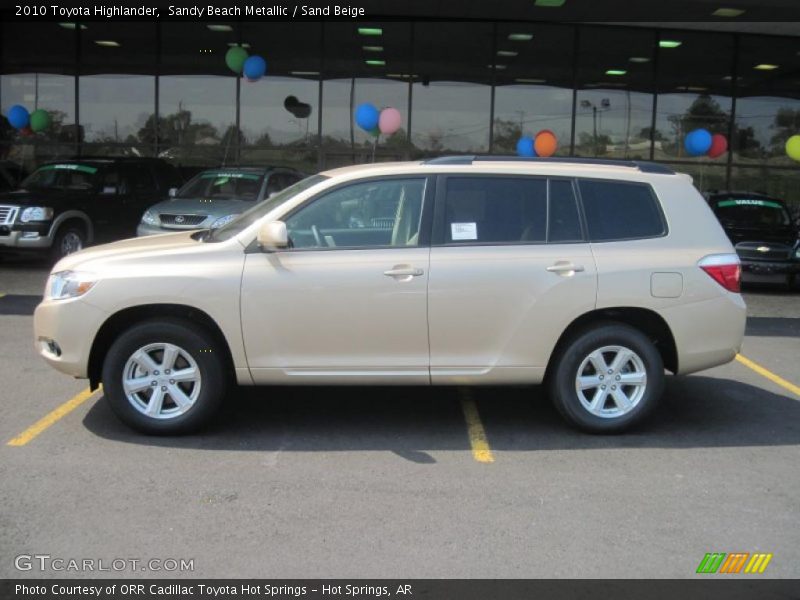 Sandy Beach Metallic / Sand Beige 2010 Toyota Highlander