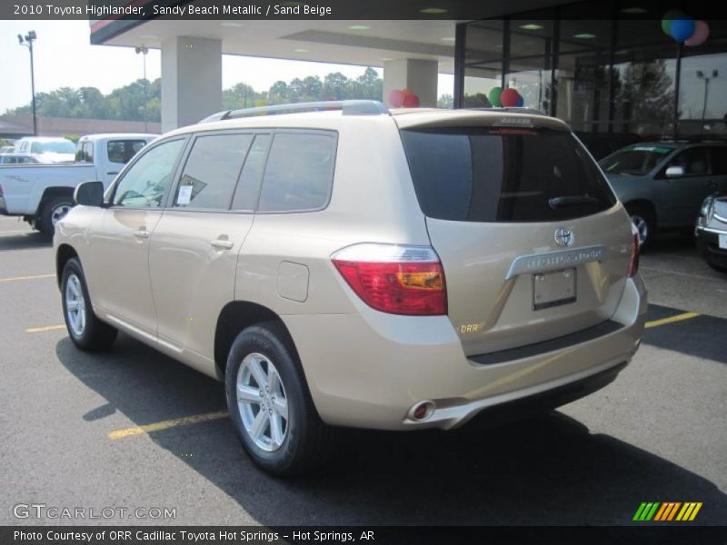 Sandy Beach Metallic / Sand Beige 2010 Toyota Highlander