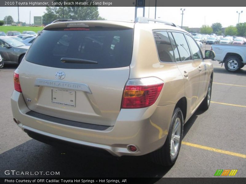 Sandy Beach Metallic / Sand Beige 2010 Toyota Highlander