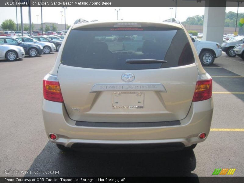 Sandy Beach Metallic / Sand Beige 2010 Toyota Highlander