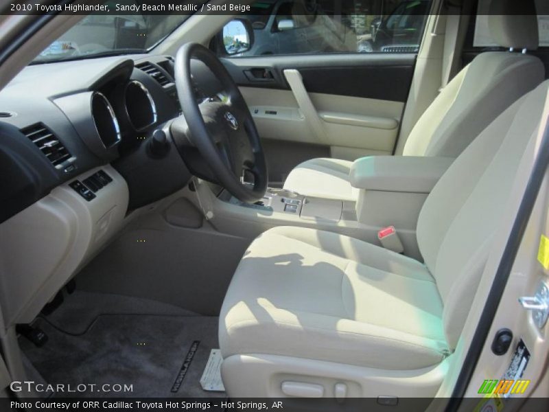 Sandy Beach Metallic / Sand Beige 2010 Toyota Highlander