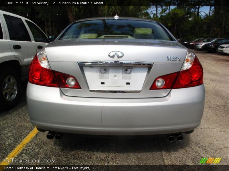 Liquid Platinum Metallic / Wheat 2006 Infiniti M 35x Sedan