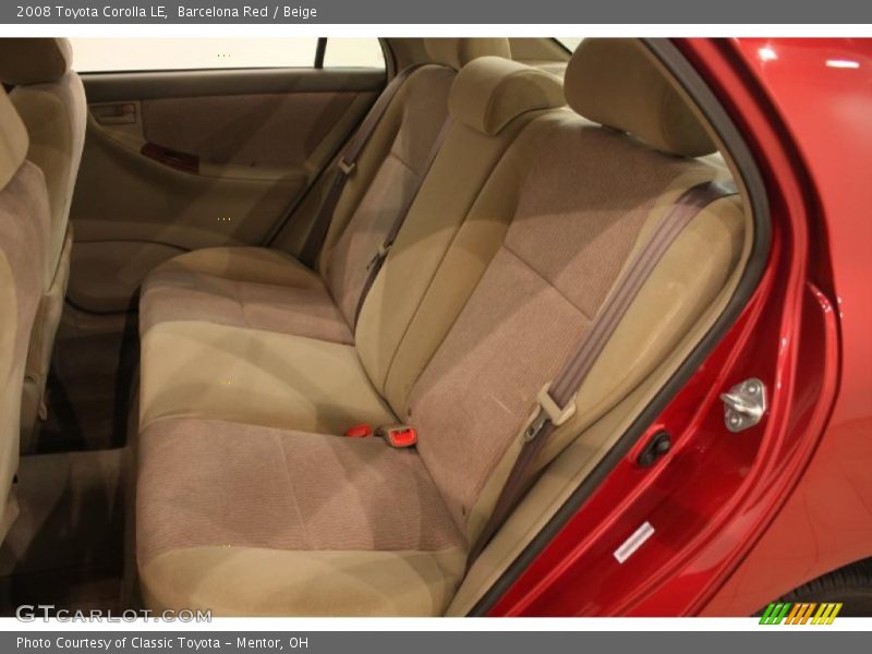 Barcelona Red / Beige 2008 Toyota Corolla LE