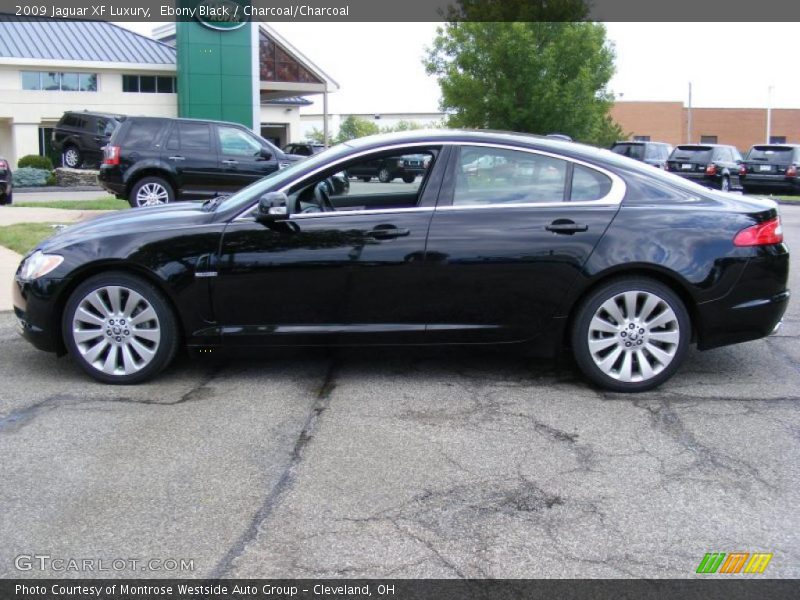 Ebony Black / Charcoal/Charcoal 2009 Jaguar XF Luxury