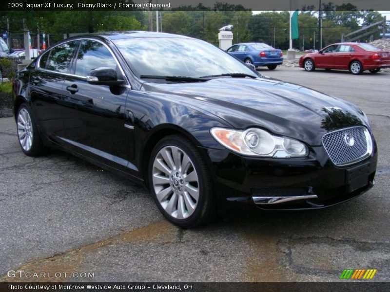 Ebony Black / Charcoal/Charcoal 2009 Jaguar XF Luxury