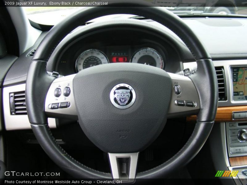 Ebony Black / Charcoal/Charcoal 2009 Jaguar XF Luxury