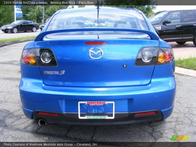 Winning Blue Mica / Black/Blue 2004 Mazda MAZDA3 s Sedan