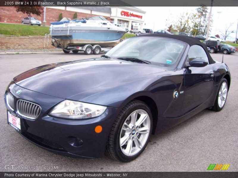 Black Sapphire Metallic / Black 2005 BMW Z4 3.0i Roadster