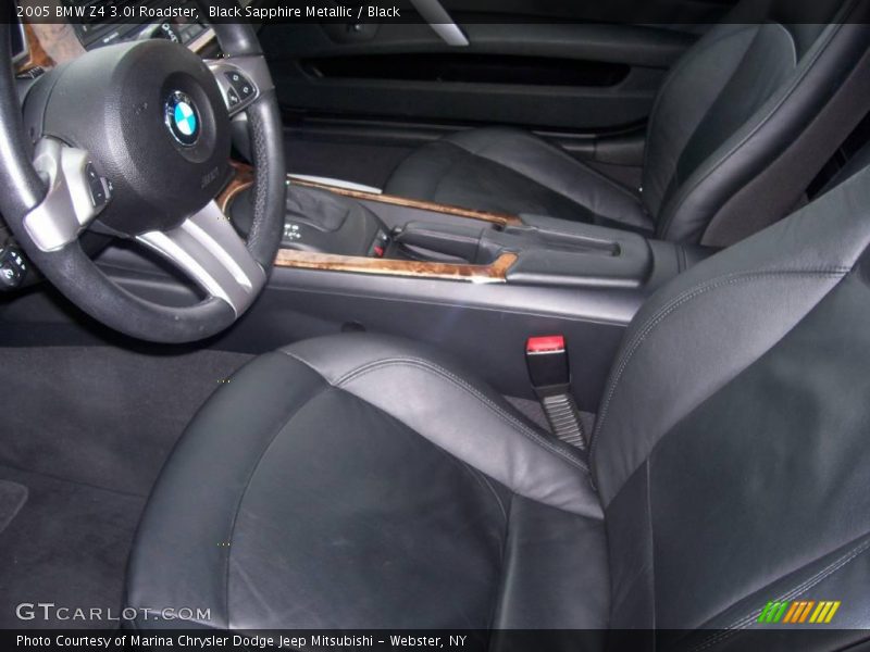 Black Sapphire Metallic / Black 2005 BMW Z4 3.0i Roadster