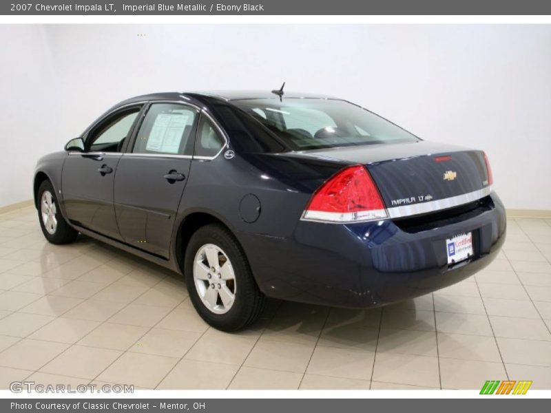 Imperial Blue Metallic / Ebony Black 2007 Chevrolet Impala LT