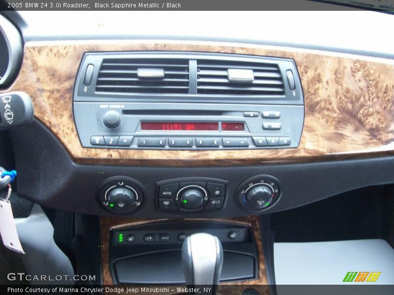 Black Sapphire Metallic / Black 2005 BMW Z4 3.0i Roadster