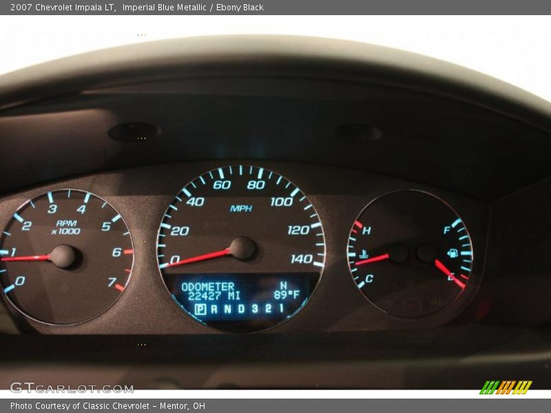 Imperial Blue Metallic / Ebony Black 2007 Chevrolet Impala LT